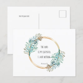 Postal Salmo 23 El SEÑOR es mi pastor, Escritura