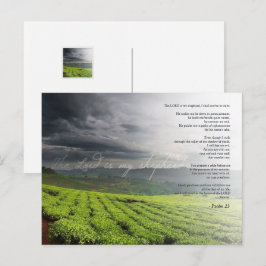 Postal Salmo 23  Jehová es mi pastor - Biblia