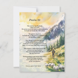 Postal Salmo 23 Personalizado Con Imágenes Del Pastor