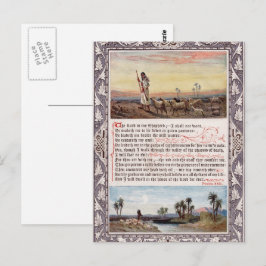 Postal Salmo 23 Vintage