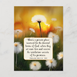 Postal Salmo 25 14 Amantes de la Biblia de Dios contra el