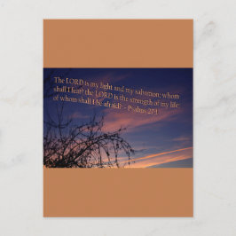 Postal Salmo 27:1 al amanecer