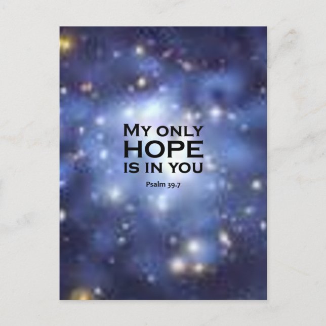 Postal Salmo 39:7 (Anverso)