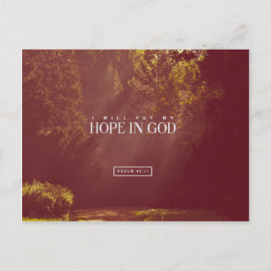 Postal Salmo 42:11 - Puse mi esperanza en DIOS