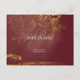 Postal Salmo 42:11 - Puse mi esperanza en DIOS