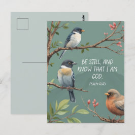 Postal Salmo 46:10 Biblia cristiana Verse Image