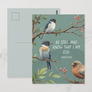 Postal Salmo 46:10 Biblia cristiana Verse Image