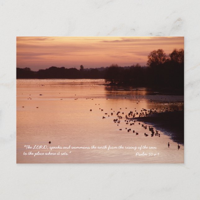 Postal Salmo 50 v 1 (Anverso)