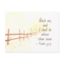 Salmo 51:7 Lávame y seré más blanco que la nieve