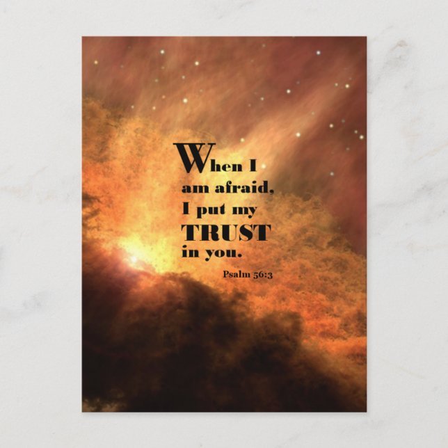 Postal Salmo 56:3 (Anverso)