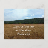 Salmo 62:1 Mi alma descansa sola en Dios.