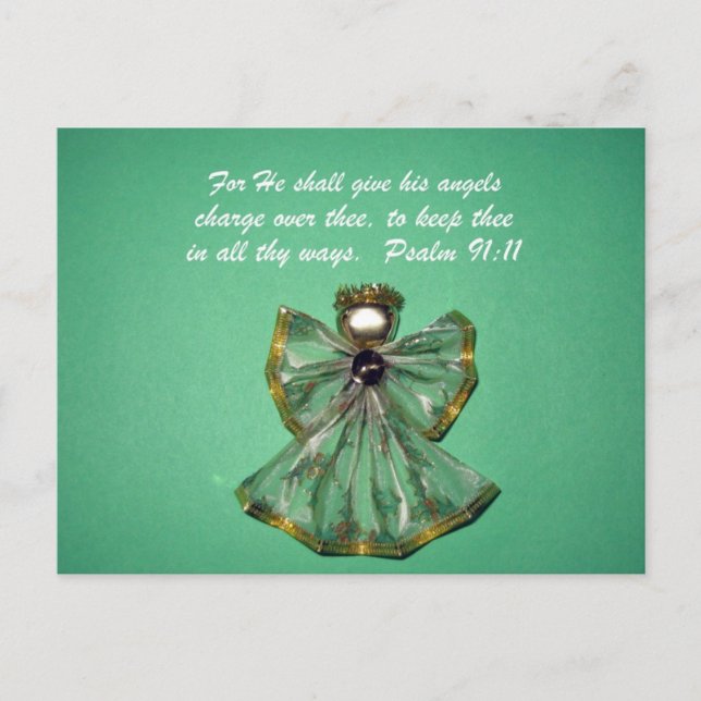 Postal Salmo 91:11 (Anverso)