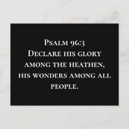 Postal Salmo 96 3 Declara su Gloria Misiones Cristianas