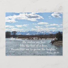 Postal Salmo Biblia Verse Postcard 46:10