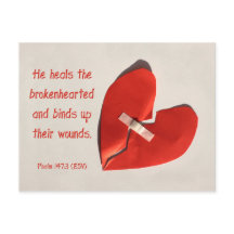 Salmo sanador de corazón roto 147:3 Arte de escrit