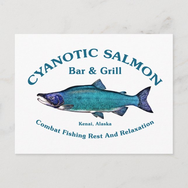 Postal Salmon Bar & Grill Cyanotic (Anverso)