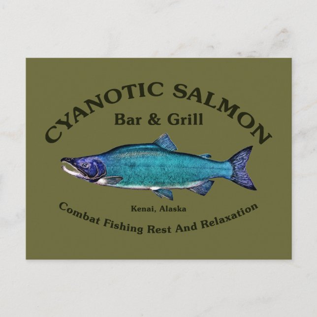Postal Salmon Bar & Grill Cyanotic (Anverso)