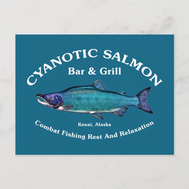 Postal Salmon Bar & Grill Cyanotic (Anverso)
