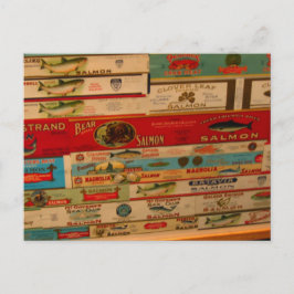 Postal Salmon Cans Vintage