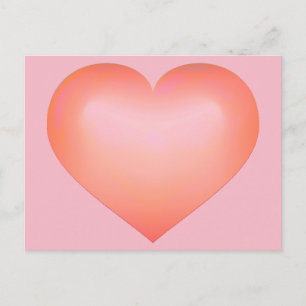 Postal Salmon Fade Heart