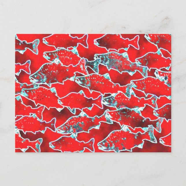 POSTAL SALMON FISH REDS (Anverso)