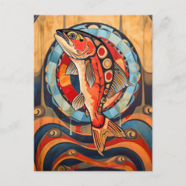 Postal Salmon Totem – Journey in Deco Style