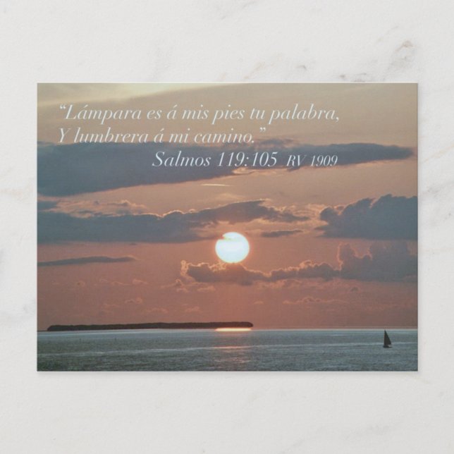 Postal Salmos 119-105 (Anverso)