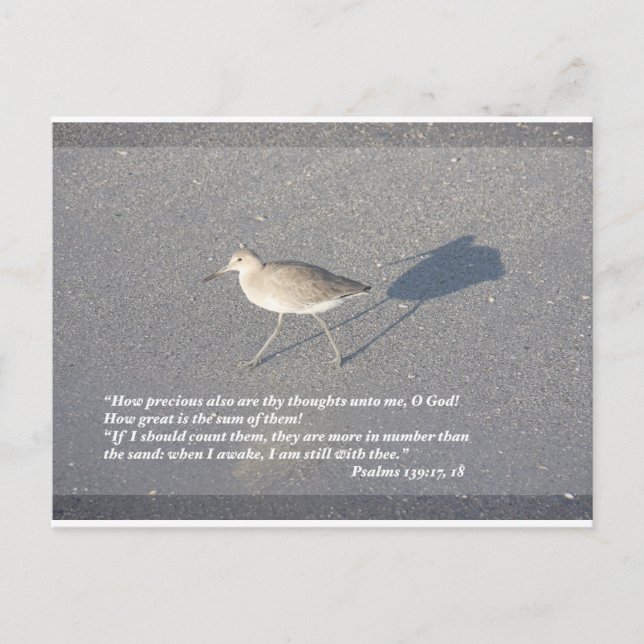 Postal Salmos 139:17-18 (Anverso)