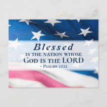 Salmos 33:12 Bendita es la Nación Bandera de EE. U