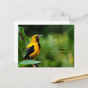 Postal Salmos 55:22 Inspiradores