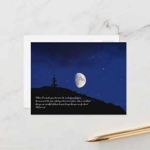 Postal Salmos 8:3,4 Escritura Inspiradora