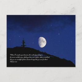 Postal Salmos 8:3,4 Escritura Inspiradora