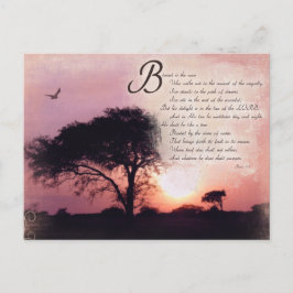 Postal Salmos Alentadores de la Biblia Inspiradora Verse
