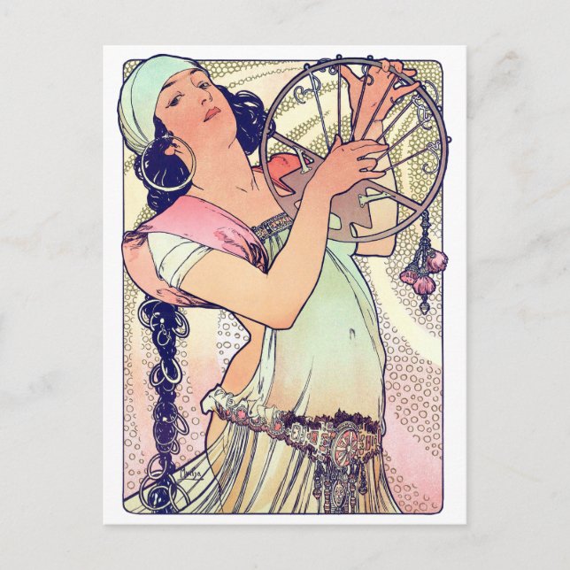 Postal Salome, Alphonse Mucha (Anverso)