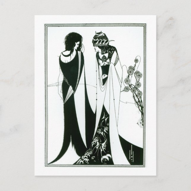 Postal Salome con su madre, Herodias, 1894 (litho) (b/ (Anverso)