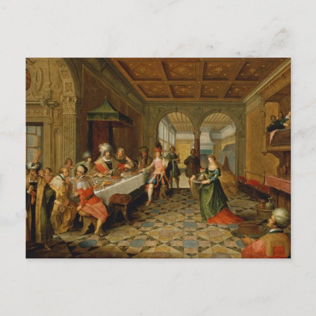 Postal Salome Presentando la cabeza de San Juan el (Anverso)