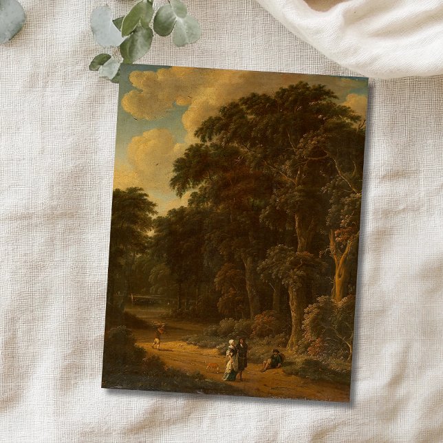 Postal Salomon Rombouts - Paisaje Forestal con Bosque... (Subido por el creador)