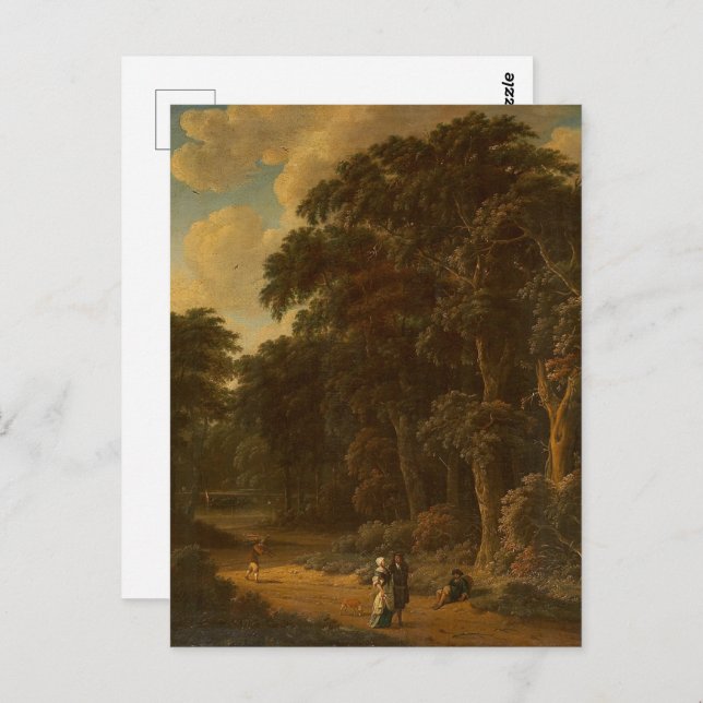Postal Salomon Rombouts - Paisaje Forestal con Bosque... (Anverso / Reverso)