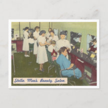 Salón de belleza de época de los años 40