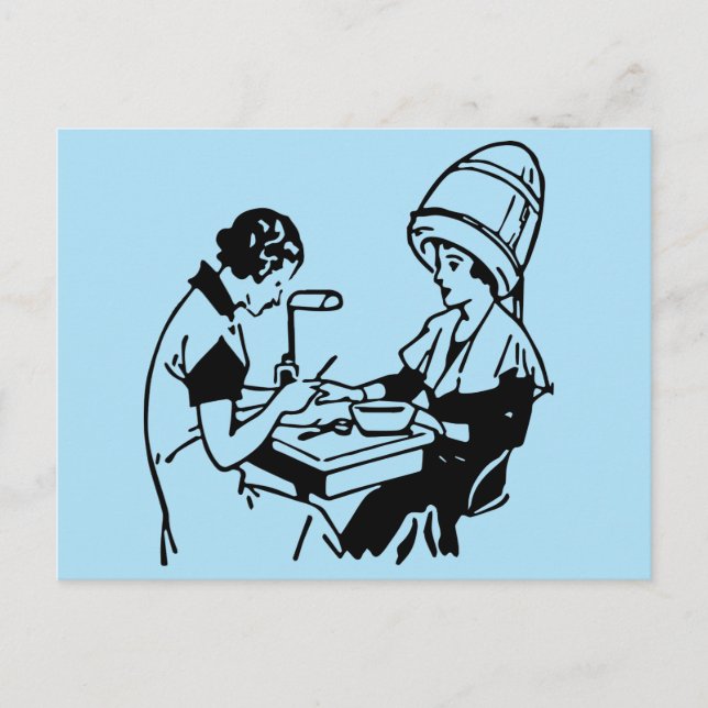 Postal Salón De Belleza Vintage 1937 (Anverso)