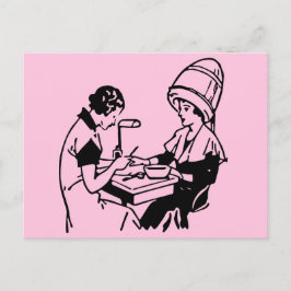 Postal Salón De Belleza Vintage 1937