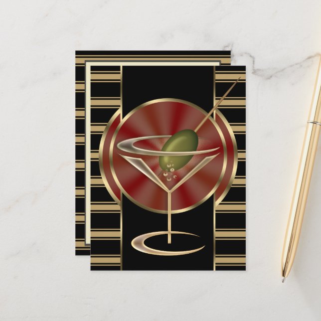 Postal Salón de cócteles (Anverso/Reverso In Situ)