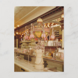 Postal Salón De Helados Con Lámpara Tiffany