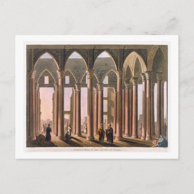 Postal Salón de Joseph en el Castillo de El Cairo, plato  (Anverso)