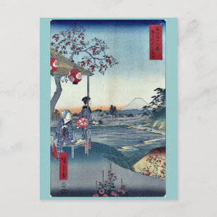 Postal Salón de té de Fujimi en Zoshigaya por Ando,
