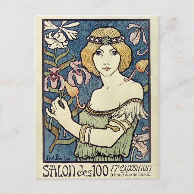 Postal Salon Des Cent (Anverso)