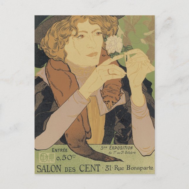 Postal Salon des Cent (Anverso)