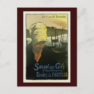 Postal Salon Des Cent ~ Etudes de F. Gottlob