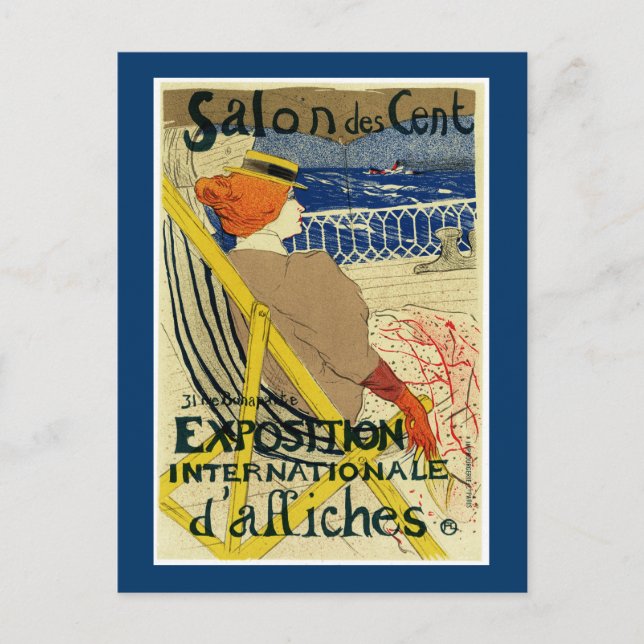 Postal Salon des Cent ~ Exposición Internacional (Anverso)