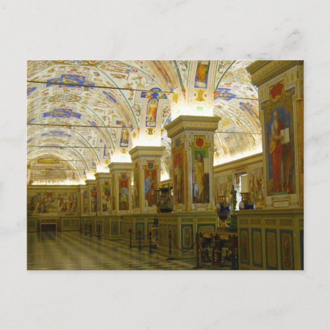 Postal salón museo vaticano (Anverso)
